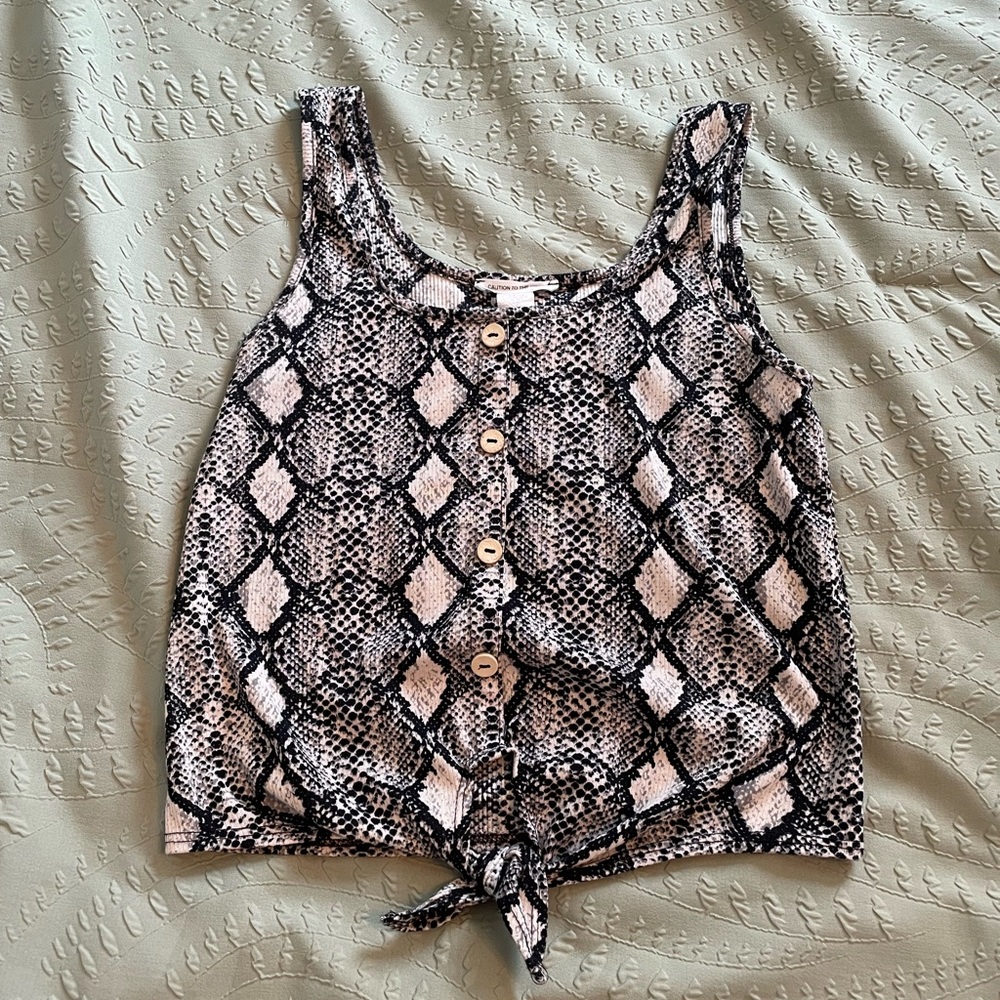 Snakeskin Tank Top